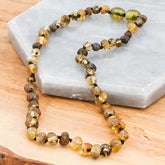 Baby Drop Amber Teeth Necklace